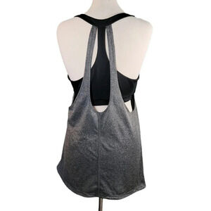Champion Black and Grey Racerback Activewear Top Size XXL